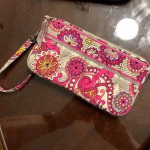 Vera Bradley Wristlet Wallet Very Berry Paisley